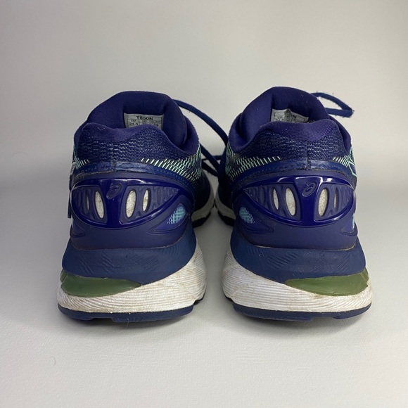 Asics Gel-Nimbus 20 Running Shoes US Women’s 7.5 Blue/Green T850N - Picture 10 of 11